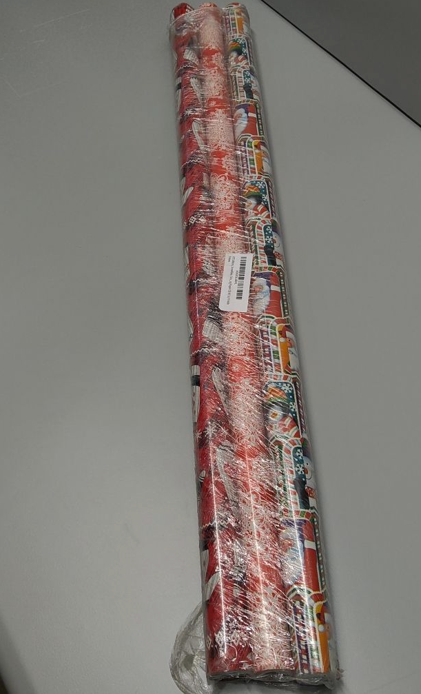 KYS Mitten, Snowflake, Snowman Christmas Themed Christmas Wrapping Paper (3) 40 Sq Ft Rolls