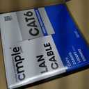 Cmple - Cat6 Cable 1000ft Bulk Lan Ethernet Cat 6 Wire Network UTP 23AWG CMR Riser 10Gbps 550 MHz Pull Box 1000 Feet, Blue