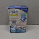 Vacuum Storage Bags with Hand Pump, Plastic Packaging Bags, 80% Space Saver Vacuum Seal Bags for Clothing, Travel Lugggage, Blankets, Comforters, 20 Combo