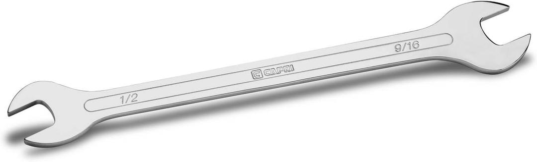 Capri Tools 1/2 in. x 9/16 in. Super-Thin Open End Wrench, SAE (11850-12916)