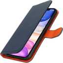 Zouzt for iPhone 11 6.1" Genuine Leather Wallet Case with Card Holder, for MagSafe Magnetic Wireless Charging, Flip Folio Book Kickstand Shockproof Cover Women Men iPhone 11 - Litchi Blue