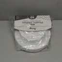 SETUP 60-Piece White Plastic Dinnerware Set  30 10.25" Dinner & 30 7.5" Salad Plates  Heavy-Duty Disposable for Weddings, Catering, Parties