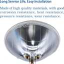 TOJIO H6024 Super vision Halogen Sealed Beam Headlight Low & High Beams Headligh (H6024 7" ROUND) (110/130W)