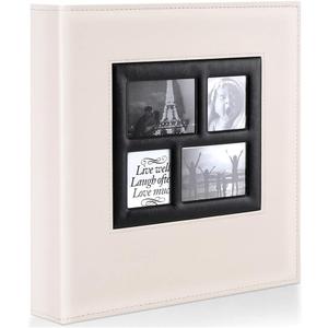 Ywlake Photo Album 4x6 1000 Pockets Photos, Extra Large Capacity Family Wedding Picture Albums Holds 1000 Horizontal and Vertical Photos Beige