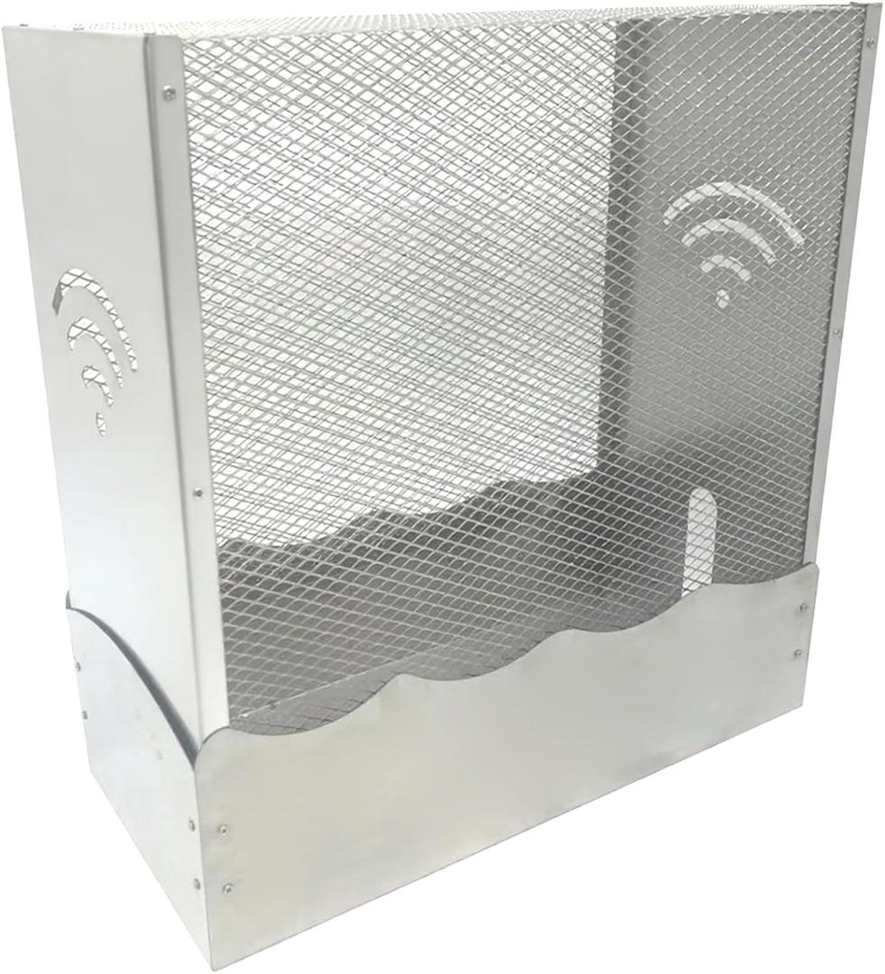 Large WiFi Router Cover Shielding Modem Shelf WiFi Router Box Hider E mf Faraday Cage E Mf Blocker for Home W iFi R Outer Storage Cabinet