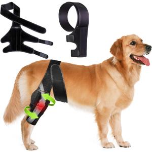 Dog Knee Brace for Torn ACL, Comfortable and Adjustable Neoprene Support for Front/Hind Legs for Hip Dysplasia & Arthritis, Universal Large to Small Dogs Knee Brace for Legs (M)
