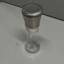 HOME EC Original Stainless Steel Salt or Pepper Grinder 1pk - Adjustable Ceramic Sea Salt Grinder or Pepper Mill - Tall Glass Spice Shaker - Spice Mill w/EBook