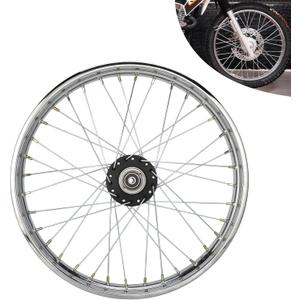 Front Wheel Rim for Hawk 250,21-1.6 Alloy Steel Motorcycle Hub Rims with Spoke for Hawk250/Hawk 250cc
