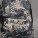 AUXDIO Women's Casual Summer Strapless Jumpsuits Off Shoulder Sleeveless Backless 2025 Wide Leg Romper with Pocket (Black Print)