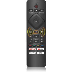 Voice Remote Control Compatible with Philips TV,Replacement Remote for Philips Google Smart TVs URMT26CND002