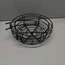 Auledio Iron 2-Tier Countertop Fruit Vegetables Basket Bowl Storage With Banana Hanger, Black, 64 ounces