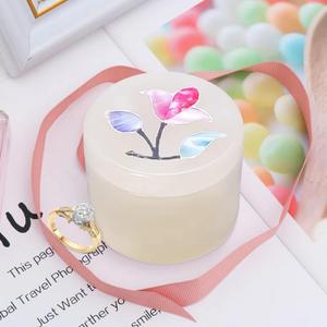 Handcrafted Marble/Onyx Small Ring Box  3-Inch Decorative Jewelry Storage  Unique Gift Idea for All Occasions