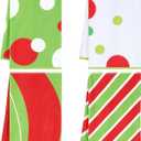 Lime Green 4 Pcs Large Christmas Bath Towels for Bathroom 28" x 16" Christmas Bath Hand Towel Xmas Bathroom Decoration for Holiday Seasonal Xmas Winter Decor Kitchen Farmhouse (Stylish) (Snow)