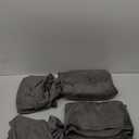 Miracle Made Luxe Soft Cotton Bed Sheet Set, 5-Piece Silver-Infused Cooling Fabric Lightweight, Hypoallergenic Bedding for Hot Sleepers, Split King Size (Grey, Luxe)