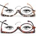 SEEKEY 2 Pack Makeup Reading glasses for Women,One Eye Cosmetic Readers Rotating Lens, Makeup Readers for Women
