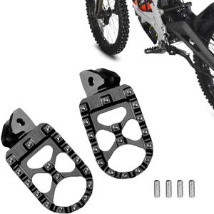 KEMIMOTO Motorcycle Foot Peg Foot Rest Compatible with Surron Light Bee X/S Footpegs x260 and x160 Talaria Sting MX3 MX4 Talaria XXX Electric Dirt Bike Black
