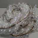 Dingion 84 Pcs Iridescent Ornaments Clear Christmas Ornament Balls, 6 FT Plastic Halloween Cauldron Bubbles Garland for Craft DIY Witch Magic Pot, Xmas Tree Mantel Fireplace Party Decor