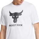 Under Armour Men's Project Rock Payoff Graphic Short Sleeve T Shirt (White, S)