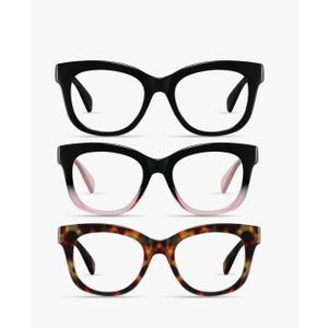 Reading Glasses for Women - Oprah Blue Light Reading Glasses with Spring Hinge, Anti-Glare/Eyestrain Computer Readers