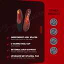 VALSOLE 250+ lbs Plantar Fasciitis High Arch Support Insole for Men Women,Heavy Duty Support Pain Relief Orthotics Insert,Relieve Flat Feet,High Arch,Foot Pain,Standing All Day Boot Work Shoe Insole