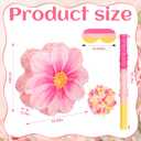 Gilprop Daisy Flower Piata Watercolor Pink Flower Piata Daisy Hippie Boho with Blindfold Bat Confetti for Birthday Baby Shower Gender Reveal Wedding Party Supplies