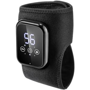 Cordless Foot and Ankle Massager with Heat, Ankle Heating Pad Wrap with Massage, Ankle Massager for Pain Relief, 3 Heat & Vibration Settings, Auto Shut-Off – Ideal for Home, Office, Travel