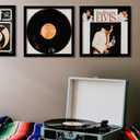 Fxojyvo Vinyl Record Frame for the Wall Display Album Cover, Black 12.5 x 12.5 Frame for any 12 Inch LP Record with Cover - 1 Pack/Black
