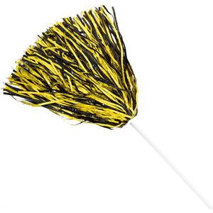 Anderson's Premium Two-Color School Spirit Shakers, Cheerleader Pom Poms, Sports Fan, Football, Basketball, Homecoming, Squad, Team, Party, Dance Club, Performance, Celebrations (10 Count, Black/Bright Gold)