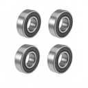 DEEG 4 PCS Bearing 5/8" IDx 1-3/8" ODx .433" Thick 99502H-2RS Double Rubber Sealed Bearings for Go Kart, Mini Bikes, Lawn Mower, Wheels 48224 Lawn Mower Sealing Spindle Table Bearing