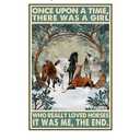 Adults Kids 500 Pieces Jigsaw Puzzle Horse There was A Girl Who Really Loved Horses Puzzle Challenging Educational Fun Family Games Toys Gifts for Home Kitchen Decor Family Activities