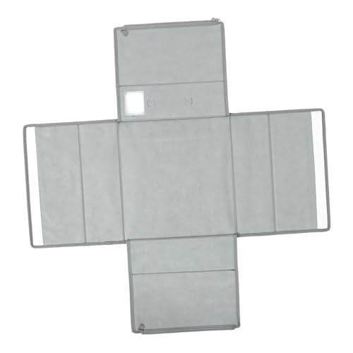 Foldable Bedding Organizer Storage Bin Window Bed Sheet Storage Container for Closet Versatile Organizer for Clothes Space-Saving Solution Grey Set of 4