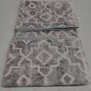 Wonnitar Moroccan Washable Area Rug Small 2'x3' Grey Distressed Entryway Rug Non-Slip Doormat Modern Geometric Trellis Throw Rug for Bathroom Laundry Room Indoor Office (Silver Grey, 2'x3')