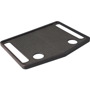 Support Plus Walker Tray Table - Non Slip Mobility Mat with Cup Holder (21"x16") - Black