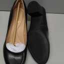 mysoft Women's Pumps Low Chunky Block Heel Round Toe Comfortable Dress Shoes (9)