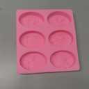 2 Pcs Honeycomb Soap Molds Bee Honey Silicone Molds Cake Molds Beehive Chocolate Mold Set for Home Handmade DIY Candle Baking Tray Bars Wax Melts Beeswax Tool (Pink, 2 Shapes) (Ellipse and Rectangle)