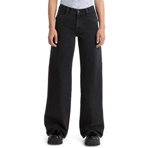 Levi's Women's 94 Baggy Wide Leg Jean  (Blac, W28 x L3)