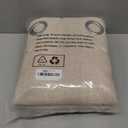 BGment Beige Linen Curtains 84 Inch Long for Living Room - Burlap Textured Light Filtering Window Treatments Grommet Sheer Drapes for Farmhouse, 2 Panels, 52 X 84 Inch