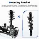 Rear Shock Absorber w/Coil Spring Complete Struts Assembly Fit for 2003-2008 Toyota Corolla FWD (Excludes XRS SubModels), for Toyota Matrix/Pontiac Vibe FWD 03-08, Replace for 171373L 171373R