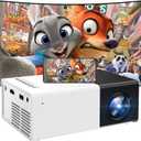 Mini Projector, iTJQ Portable Projector 1080P Supported for Indoor Outdoor Movies, Phone Projector Compatible with iOS/ Android, Laptop, TV Stick/ PS5, USB/HDMI/Type-C
