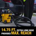 DEWALT 8-Piece Car Detailing Vacuum Hose Accessory Kit, Shop Vac Attachments for Efficient Cleaning, Compatible with Most Wet and Dry Shop Vacuum, DXVA13-0801