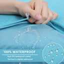 hyha Waterproof Couch Cushion Covers, Stretch Sofa Couch Seat Slipcover for Dog Washable, Non-Slip Waterproof Outdoor Cushion Covers for Patio Furniture Replacement (3 Pieces, Peacock Blue)