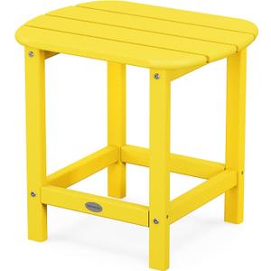 POLYWOOD SBT18LE South Beach 18" Outdoor Side Table, Lemon