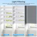 DONGFXK Motorized Zebra Blinds with Remote,Rechargeable Electric Shades