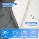 Waterproof Baby Car Seat Cover, Infant Car Seat Cover Canopy with 2 Breathable Vents, Warm Carseat Cover with Mesh Window for Cold Weather, Univeral Baby Carrier Cover for Doona (Gray)