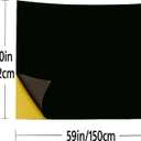 Self-Adhesive Suede Decorative Film for Car - Headliner/Dash/Door/Trunk | Stretchable & Scratchproof Ultra-Fiber Leather | DIY Peel & Stick 40"x59" Black Pro-Grade Curved (Black, 40"x59")