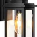 VIANIS Outdoor Motion Sensor Light, Black Exterior Lighting Fixtures Sconce, Anti-Rust Dusk to Dawn Outdoor Lighting, Waterproof Front Porch Light Lantern for Garage, Patio, Doorway, Anti-Rust, 1-Pack