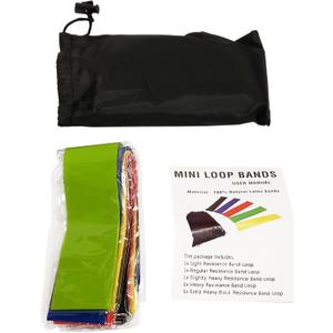 Resistance Band Set - Natural Latex - Set of 5 Bands - Increasing The Effectiveness of Exercises