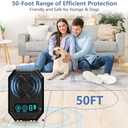 Anti Barking Devices, Ultrasonic Dog Bark 3 Adjustable Modes, Dog Bark Deterrent Device - Rechargeable Long Range 50FT Dogs Barking Control Devices for Indoor Outdoor