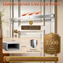 Door Security Bar for Inward-Opening Doors Up to 32 Inch
