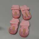 QUMY Dog Shoes for Large Dogs, Medium Dog Boots & Paw Protectors for Winter Snowy Day, Summer Hot Pavement, Water-Resistant in Rainy Weather, Outdoor Walking, Indoor Hardfloors Skid-Resistant Sole (Size 1: 1.8''x2.3''(W*L) (Pack of 4)